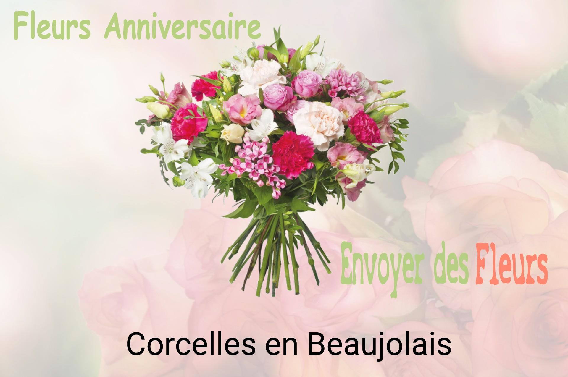 Bouquet de fleurs d’anniversaire livré à Corcelles-en-Beaujolais