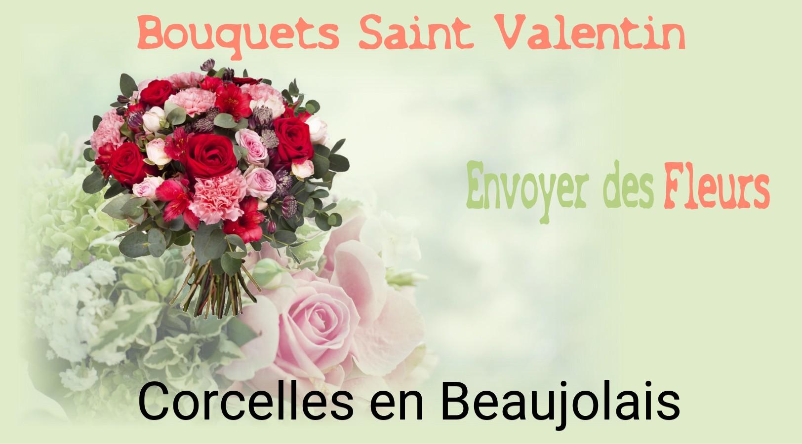 Roses de Saint-Valentin livrées à Corcelles-en-Beaujolais